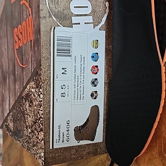 Hoss tan work boots sz 8.5 - Picture 5 of 6